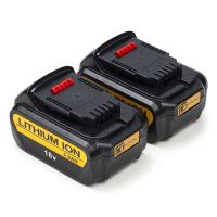 Aanbieding: 2x DeWalt DCB184 XR Li-ion accu's (18 V, 5.0 Ah, 123accu huismerk)  ADE01205