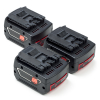 Aanbieding: 3x Bosch GBA 14.4 V accu (14.4 V, 4.0 Ah, Li-ion, 123accu huismerk) ABO00380 - 1