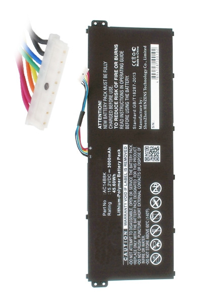Acer AC14B8K / AC14B8K(4ICP5/57/80) accu (15.2 V, 3000 mAh, 123accu huismerk)  AAC00563 - 1