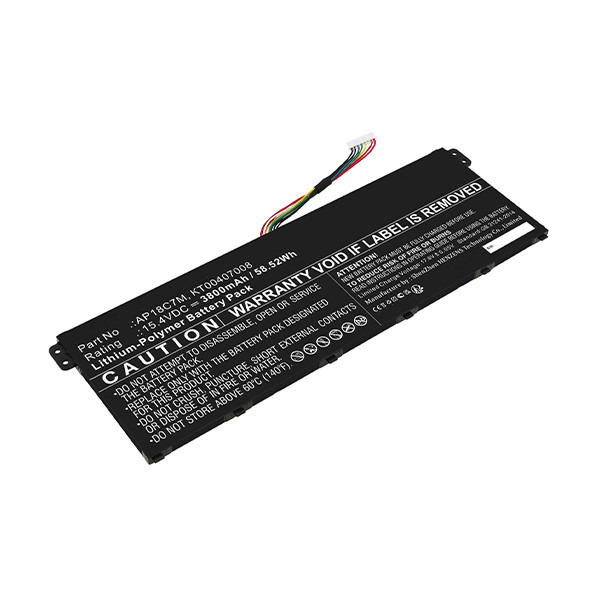 Acer AP18C7M / KT00407008 accu (15.4 V, 3200 mAh, 123accu huismerk)  AAC00917 - 1