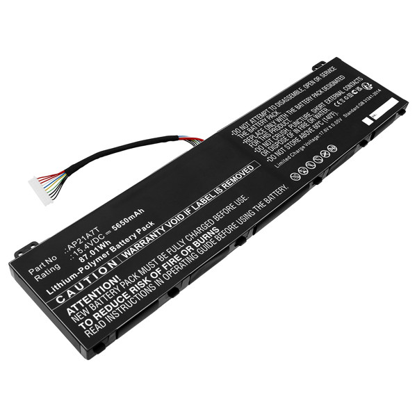 Acer AP21A7T / AP21A8T / KT0040G014 accu (15.4 V, 5650 mAh, 123accu huismerk)  AAC00923 - 1