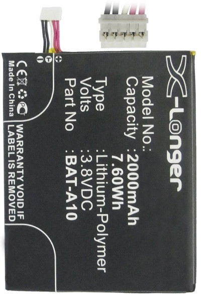 Acer BAT-A10 / KT.0010S.010 accu (2000 mAh, 123accu huismerk)  AAC00423 - 1