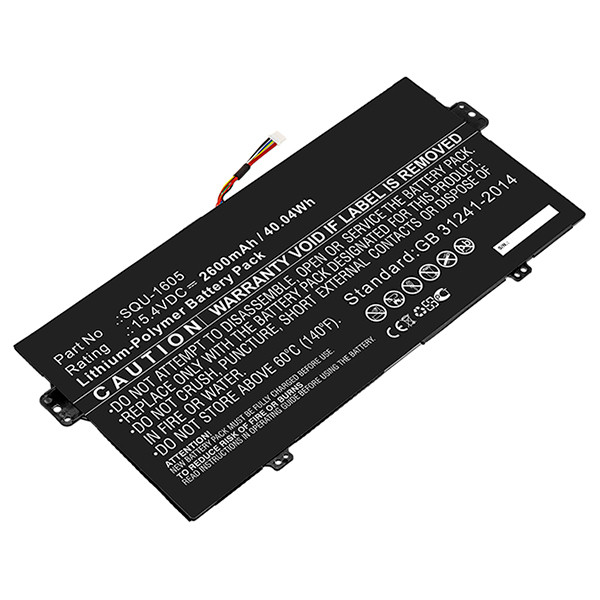 Acer SQU-1605 / KT.0040B.001 accu (15.4 V, 2600 mAh, 123accu huismerk)  AAC00788 - 1
