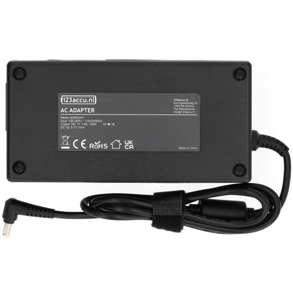 Acer adapter (19 V, 7.9 A, 150 W, 123accu huismerk) ADR00247 - 2