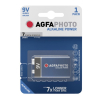 Agfaphoto 9V / 6LR61 / E-Block Alkaline Batterij (1 stuk)