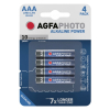 Agfaphoto AAA / MN2400 / LR03 Alkaline Batterij (4 stuks)  290000