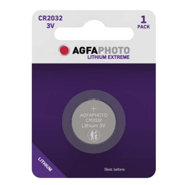 Agfaphoto CR2032 3V Lithium knoopcel batterij 1 stuk  290036 - 1