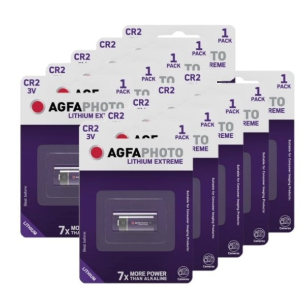 Agfaphoto CR2 Lithium Batterij (10 stuks, 3V, 750 mAh) AAG00094 - 1
