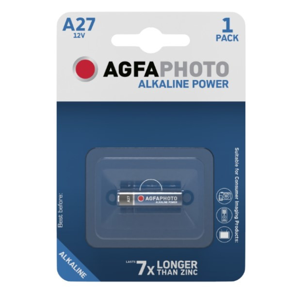 Agfaphoto MN27 / A27 / V27A Alkaline Batterij 1 stuk  AAG00049 - 1