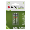 Agfaphoto Oplaadbare AAA / HR03 Ni-Mh Batterij (2 stuks)  290022