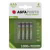 Agfaphoto Oplaadbare AAA / HR03 Ni-Mh Batterijen (4 stuks, 900 mAh)  290024