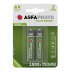 Agfaphoto Oplaadbare AA / HR06 Ni-Mh Batterijen (2 stuks, 2300 mAh)