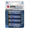 Agfaphoto Power AA / MN1500 / LR06 Alkaline Batterij (4 stuks)  290004