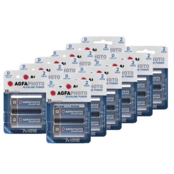 Agfaphoto Power LR20 / D Alkaline Batterij (24 stuks)  290045 - 