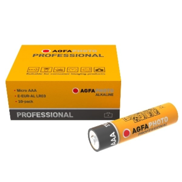 Agfaphoto Professional AAA / LR03 / MN2400 Alkaline Batterij (10 stuks)  AAG00047 - 1