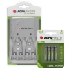 Agfaphoto Value Energy Charger + oplaadbare AAA Ni-Mh batterijen (4 stuks 900 mAh)