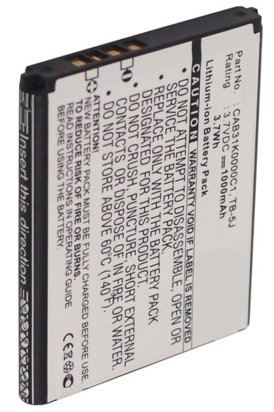 Alcatel TB-5J / CAB31K0000C1 / BY74 accu (1000 mAh, 123accu huismerk)  AAL00021 - 1