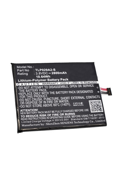 Alcatel TLP029AJ / BAAL6045Y / TLP029A2-S accu (2800 mAh, 123accu huismerk)  AAL00122 - 1