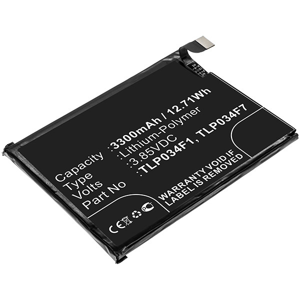 Alcatel TLP034F1 / TLP034F7 accu (3400 mAh, 123accu huismerk)  AAL00258 - 1