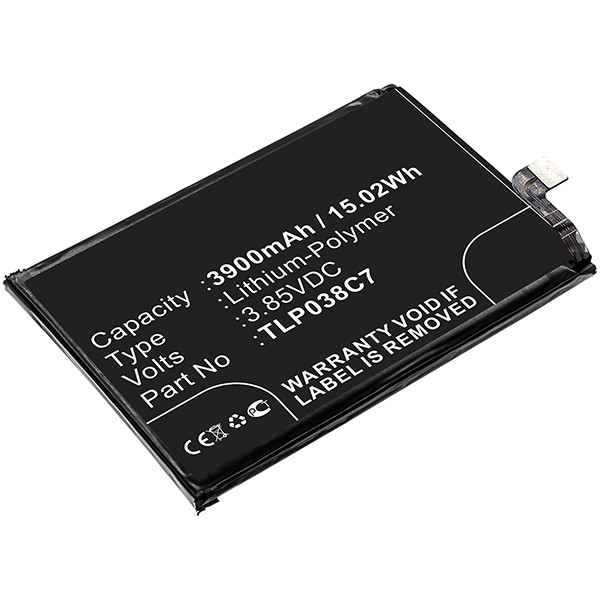 Alcatel TLP038C7 accu (3.8 V, 3900 mAh, 123accu huismerk) AAL00255 - 1