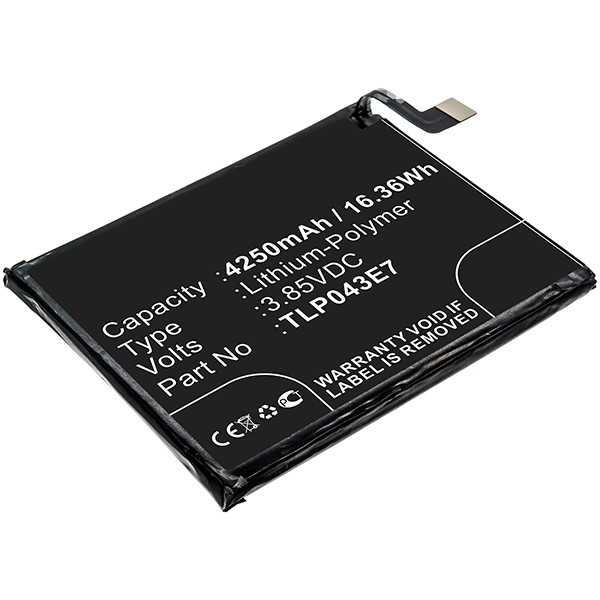 Alcatel TLP043E7 accu (3.8 V, 4250 mAh, 123accu huismerk)  AAL00257 - 1