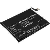 Alcatel TLP043E7 accu (3.8 V, 4250 mAh, 123accu huismerk)  AAL00257