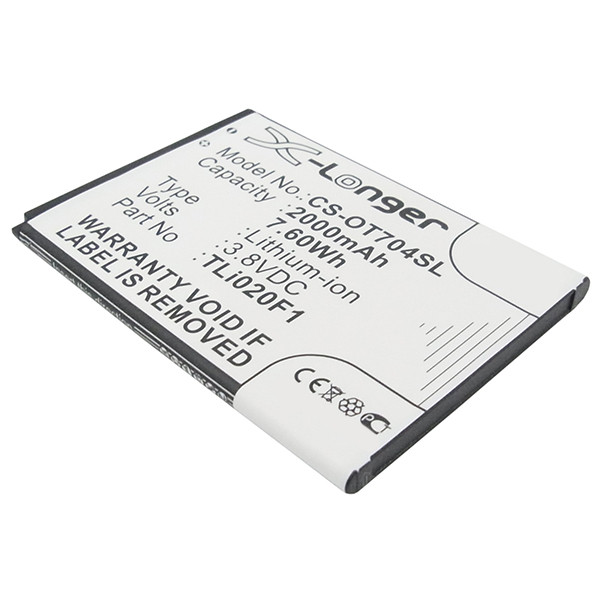 Alcatel TLi019B2 / TLi020A1 / TLi020F1 accu (2000 mAh, 123accu huismerk) AAL00079 - 1