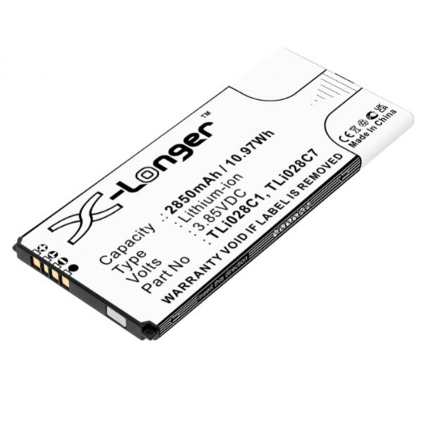 Alcatel TLi028C1 / TLi028C7 accu (3.7 V, 2850 mAh, 123accu huismerk)  AAL00300 - 1