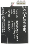 Alcatel TLp020C1 / TLp020C2 accu (2000 mAh, 123accu huismerk) AAL00083 - 1