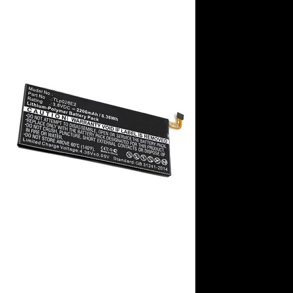 Alcatel TLp026E2 accu (2200 mAh, 123accu huismerk)  AAL00187 - 1