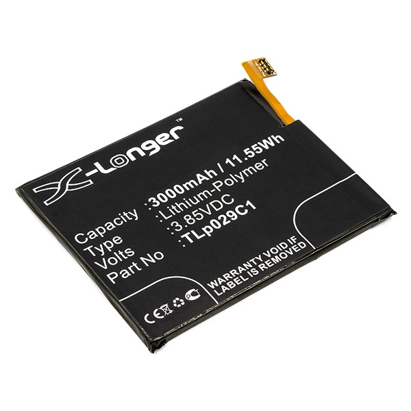 Alcatel TLp029C1 accu (3000 mAh, 123accu huismerk)  AAL00195 - 1