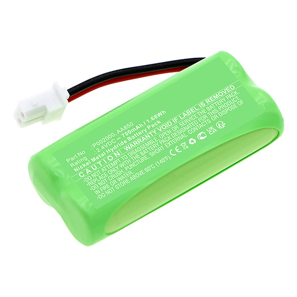 Alecto AA850 / P002000 accu (2.4 V, 700 mAh, 123accu huismerk)  AAL00311 - 1