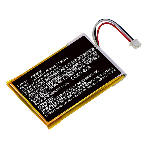 Alecto DVM200M / P002080 / PL 503450 accu (3.7 V, 700 mAh, 123accu huismerk) AAL00305 - 1
