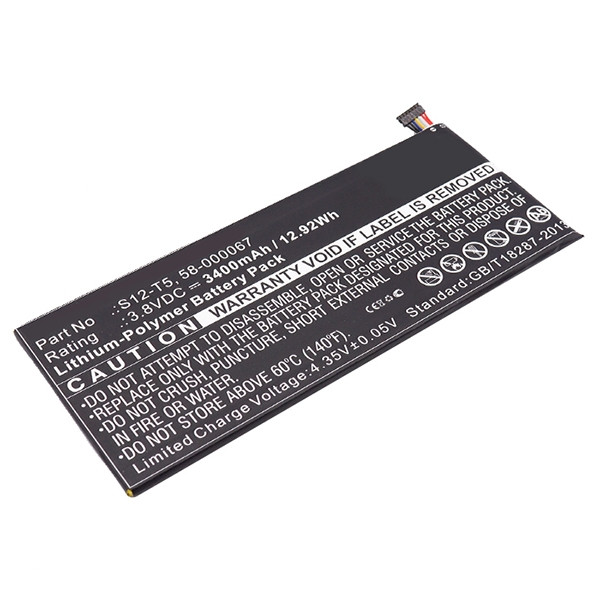 Amazon S12-T5 / S12-T5-A / 58-000067 accu (3400 mAh, 123accu huismerk)  AAM00055 - 1