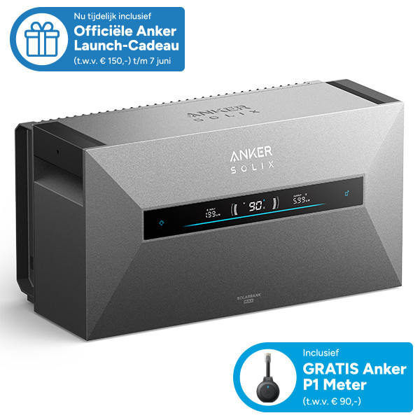Anker SOLIX Solarbank Max AC 7 kWh plug-in thuisbatterij (Basismodule) AAN00333 - 1