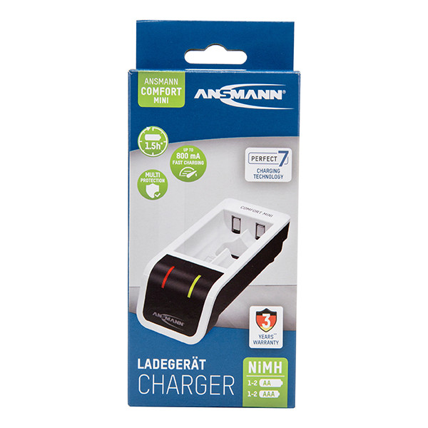 Ansmann Comfort Mini USB snellader voor AA / AAA batterijen AAN00195 - 5
