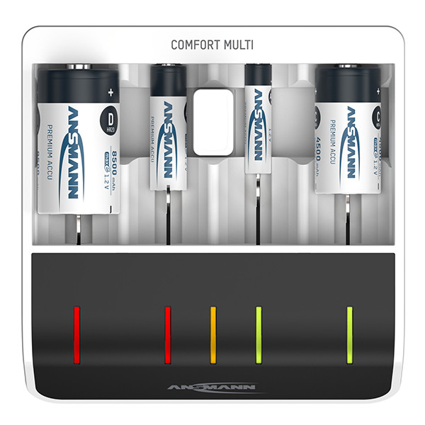 Ansmann Comfort Multi Universele USB Batterij Snellader AAN00199 - 4