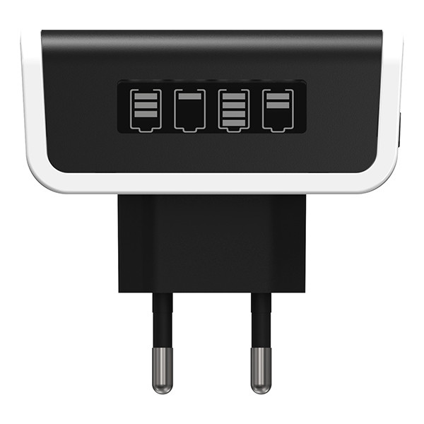 Ansmann Comfort Plus Batterij Snellader voor AA / AAA / 9V Ni-MH batterijen + oplaadbare AA Ni-MH batterijen (4 stuks, 2100 mAh) AAN00201 - 4