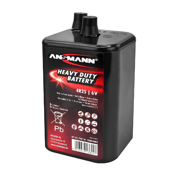 Ansmann Heavy Duty Zink-kool 4R25 batterij (6V, 9Ah, 1 stuk)  AAN00144 - 1