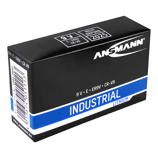 Ansmann Industrial 9V / 6FR22 / E-Block Lithium Batterij (5 stuks) AAN00285 - 2