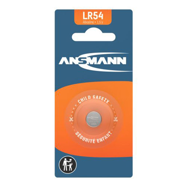 Ansmann LR54 / LR1130 / AG10 Alkaline knoopcel batterij 1 stuk AAN00291 - 2