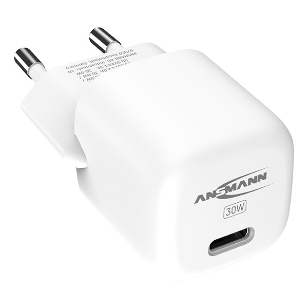Ansmann Mini GaN USB-C snellader 30W (PD3.0) AAN00231 - 1