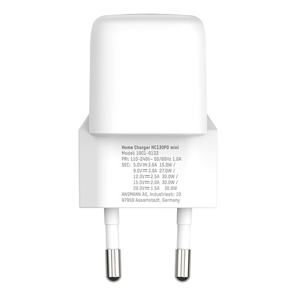 Ansmann Mini GaN USB-C snellader 30W (PD3.0) AAN00231 - 3