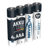 Ansmann Oplaadbare AAA / HR03 Ni-MH Batterijen (4 stuks, min. 1050 mAh) AAN00258 - 1