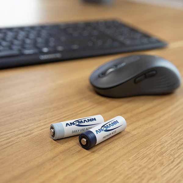 Ansmann Oplaadbare AAA / HR03 Ni-MH Batterijen (4 stuks, min. 950 mAh) AAN00256 - 1