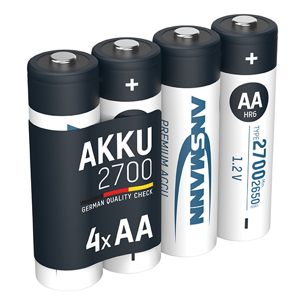 Ansmann Oplaadbare AA / HR6 Ni-MH Batterijen (4 stuks, min. 2650 mAh) AAN00260 - 1