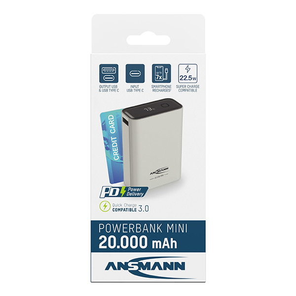 Ansmann Powerbank PD3.0 + QC3.0/Huawei Supercharge wit (22.5W, 20.000 mAh) AAN00244 - 5