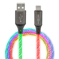 Ansmann USB-A naar USB-C oplaadkabel met LED licht (1 meter) AAN00247