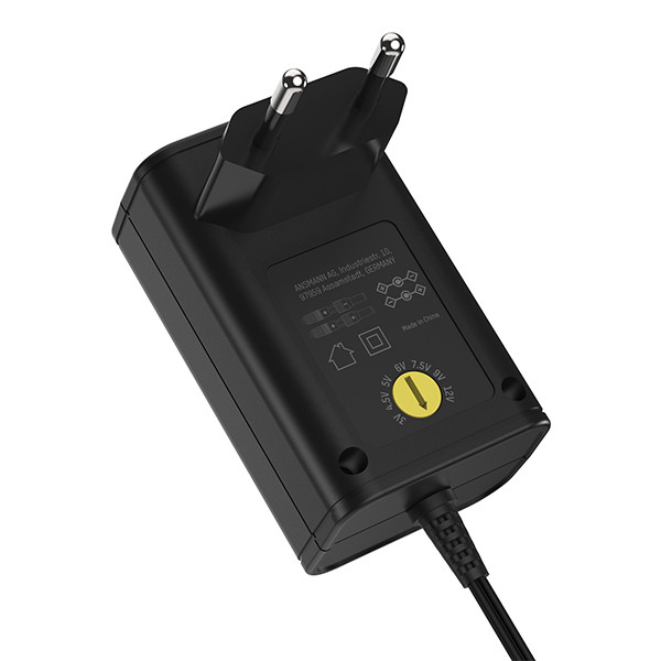 Ansmann universele adapter regelbaar 3V tot 12V (12V, 0.3A, 3.6W) AAN00216 - 1