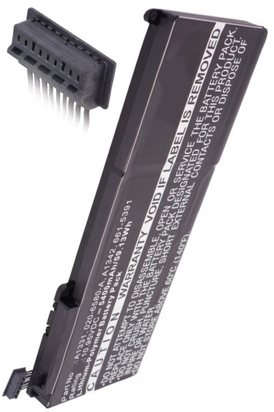 Apple A1342 / A1331 / 661-5585 accu (10.95 V, 5400 mAh, 123accu huismerk)  AAP00127 - 1